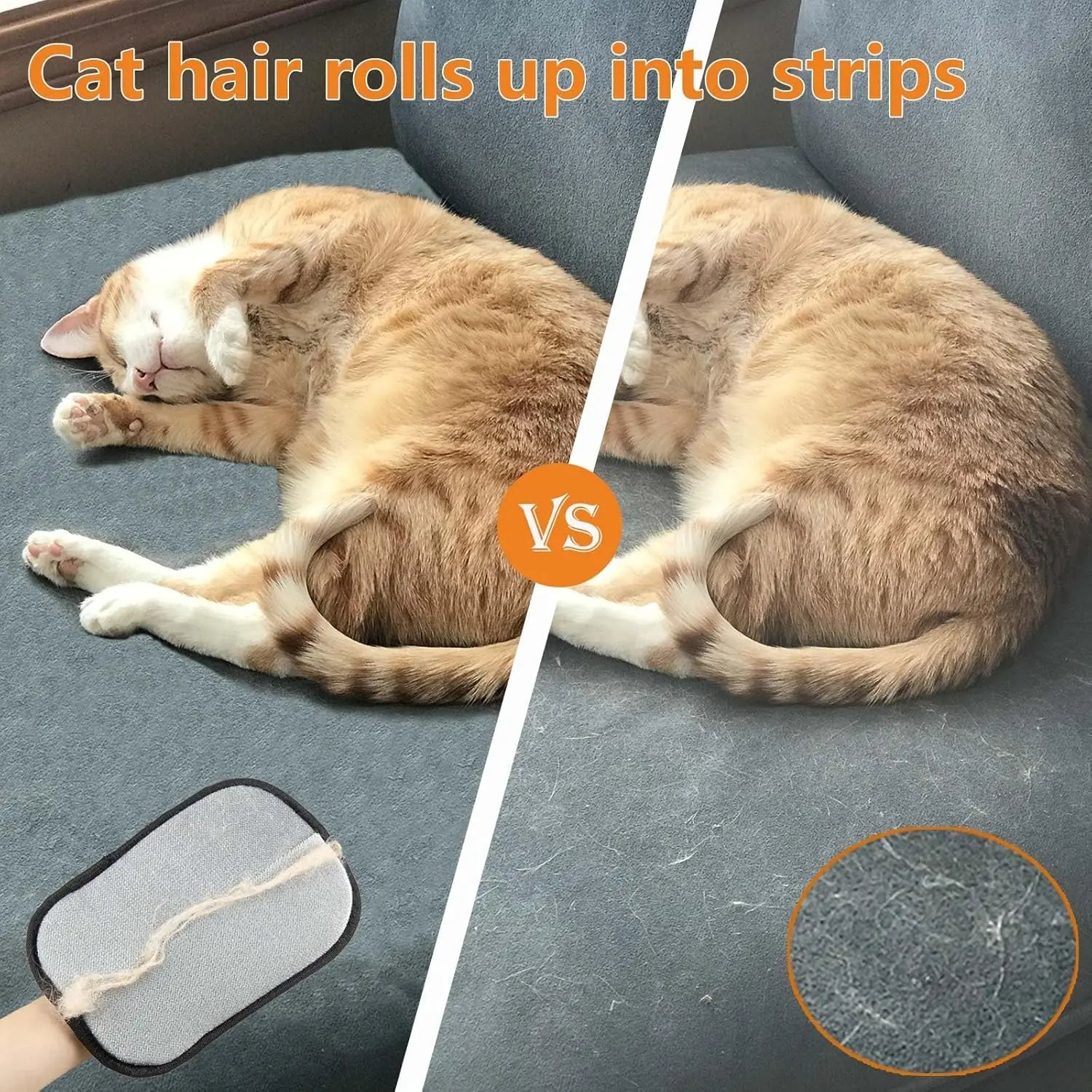 1/3/5 PCS Upgraded Pet Hair Removal Glove – Thickened Electrostatic Grooming & Furniture Cleaner for Dogs Cats Couch Car Carpet