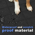 Dog Car Back Seat Extender Pet Backseat Covers with Hard Bottom Waterproof Safety Protector Hammock Carrier Mat Dogs Supplies